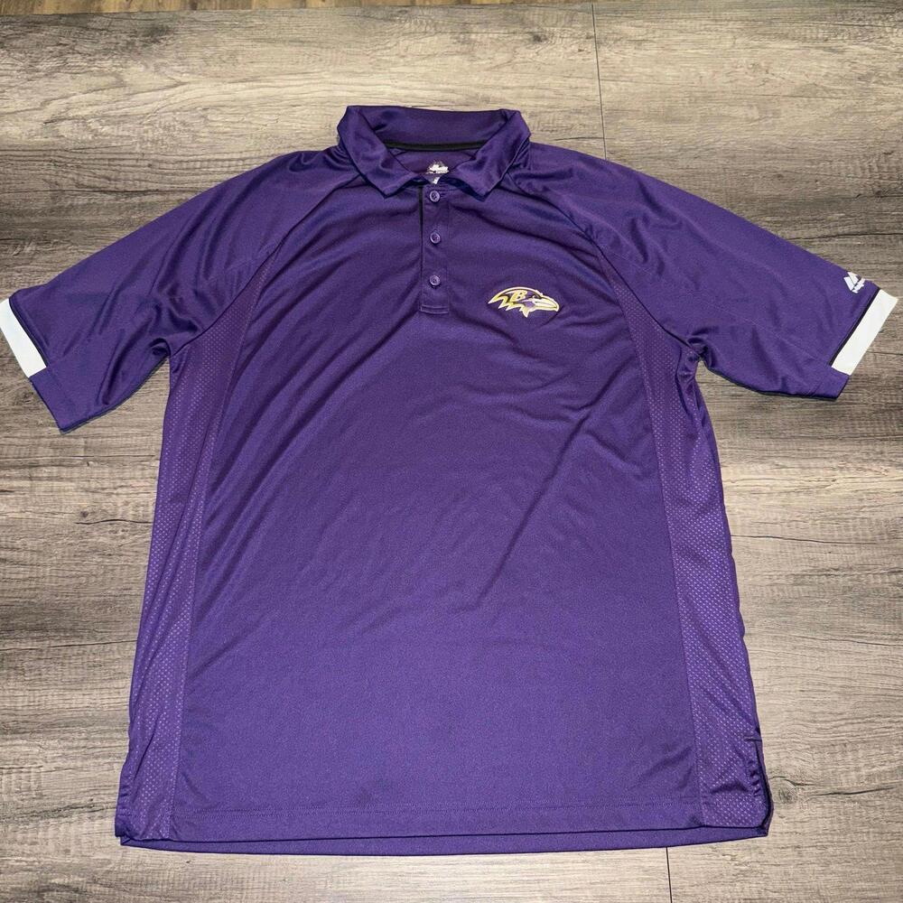 Baltimore Ravens Majestic Polo Shirt Size XL